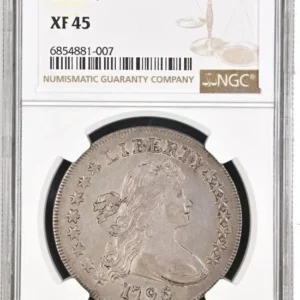 NGC EF-45 1796 Bust Dollar